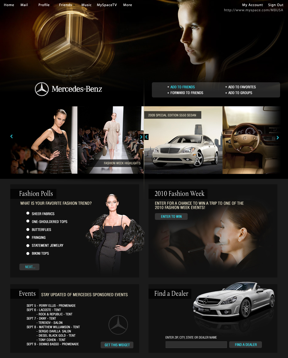 MySpace – Mercedes Benz