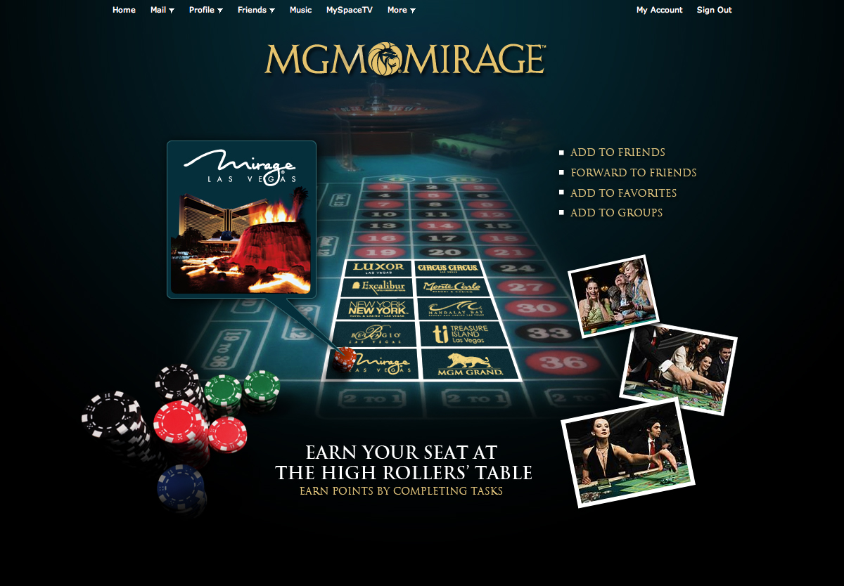 MySpace – MGM Mirage Las vegas